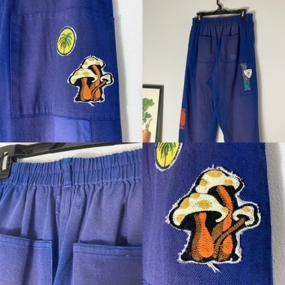 Kimchi Blue distressed and patchwork Scout pants size S - Picture 10 of 16